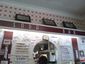 Baker's Pharmacy soda bar
